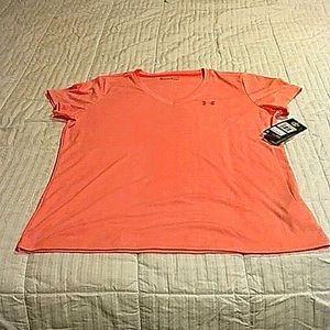 NWT Under Armour Women's UA Tech Athletic V-Neck T-Shirt XL